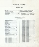 Table of Contents, Adams County 1912